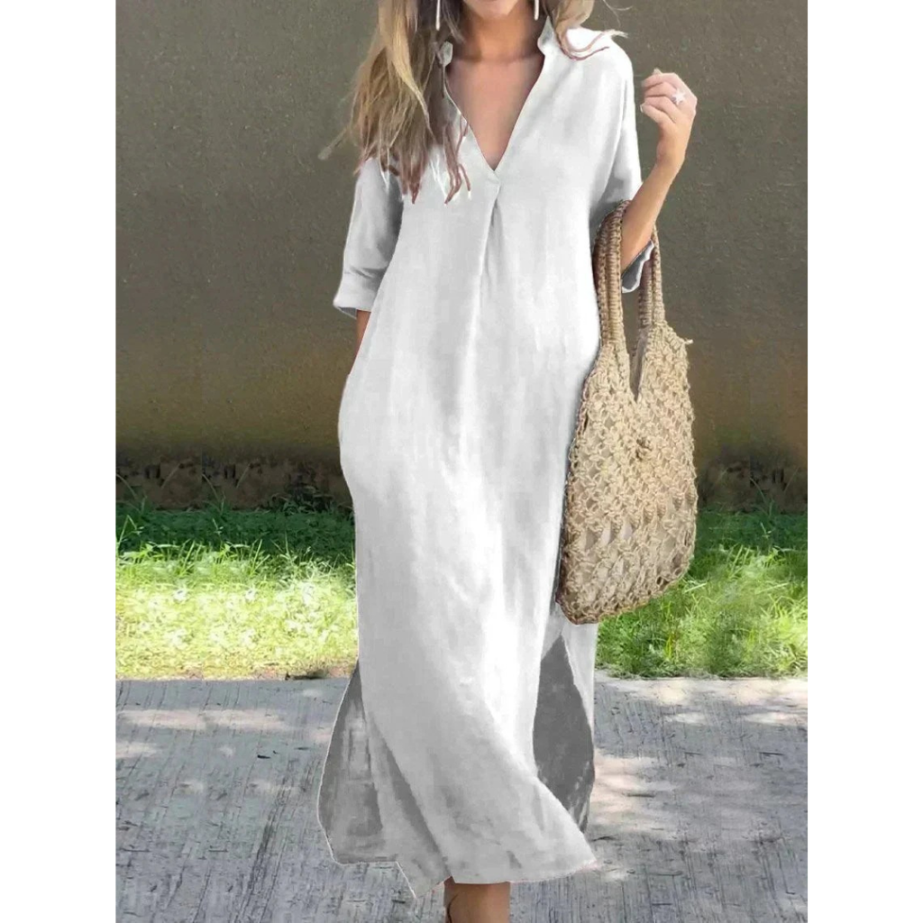 Lina | Damen Stilvolles Sommer Maxikleid
