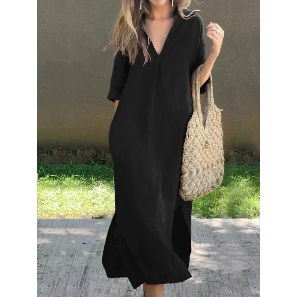Lina | Damen Stilvolles Sommer Maxikleid