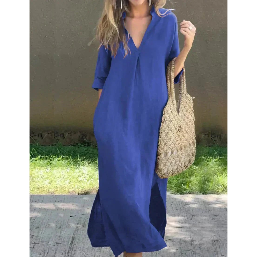 Lina | Damen Stilvolles Sommer Maxikleid