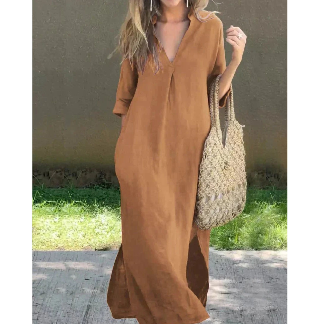 Lina | Damen Stilvolles Sommer Maxikleid