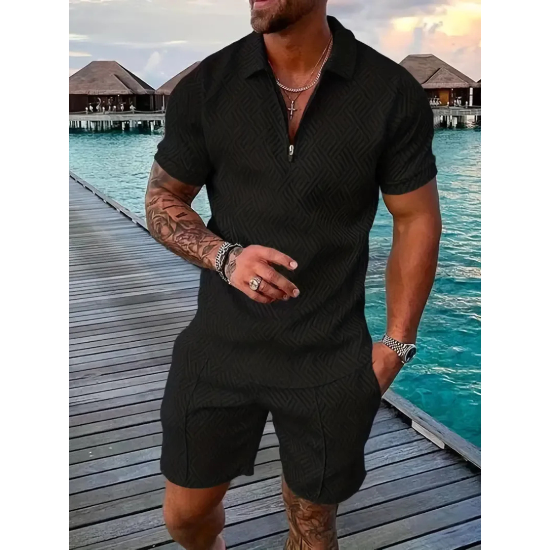 Lio | Herren Sommer Set Poloshirt Shorts