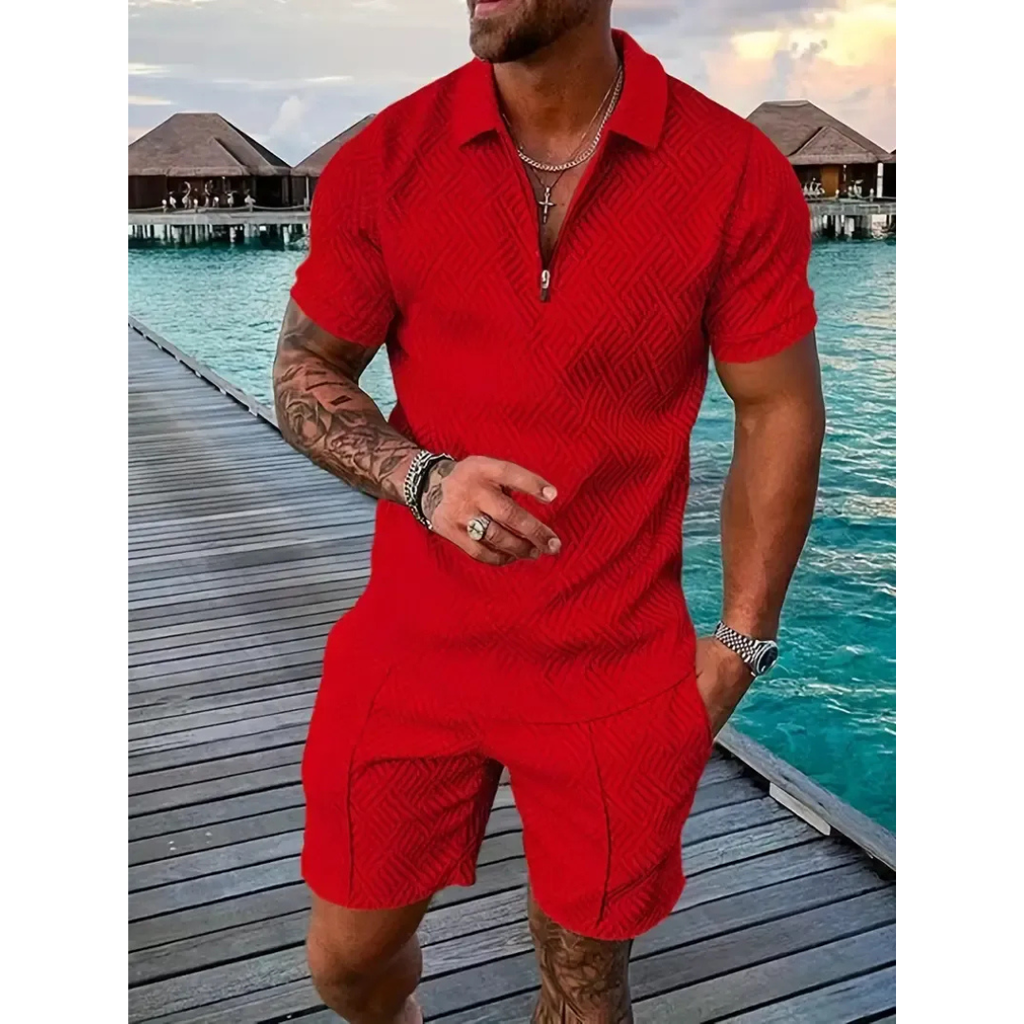 Lio | Herren Sommer Set Poloshirt Shorts