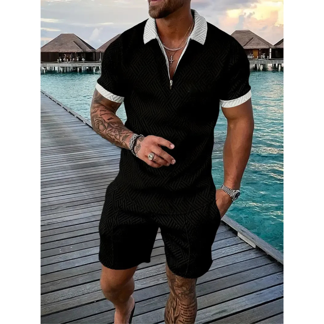 Lio | Herren Sommer Set Poloshirt Shorts