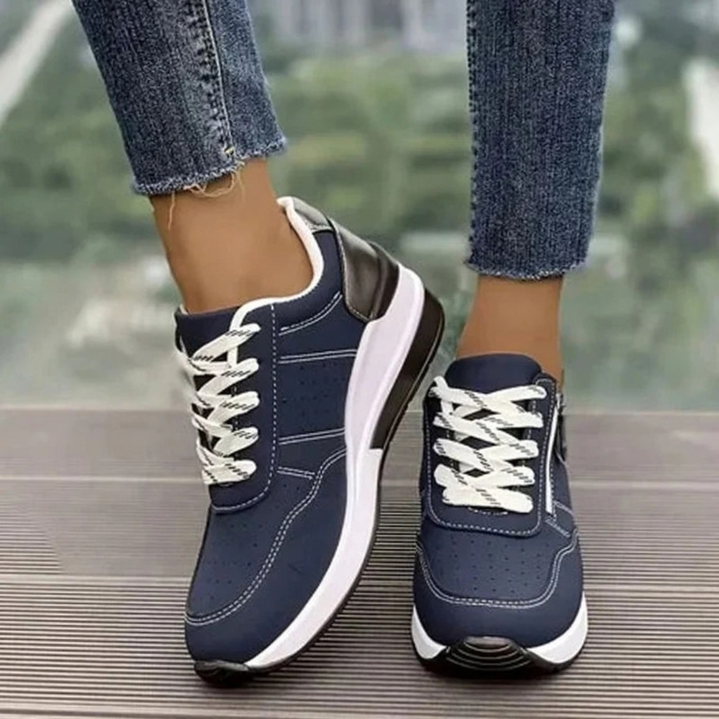 Liselotte | Damen Orthopädische Sneaker mit Plateau und Schnürschuh