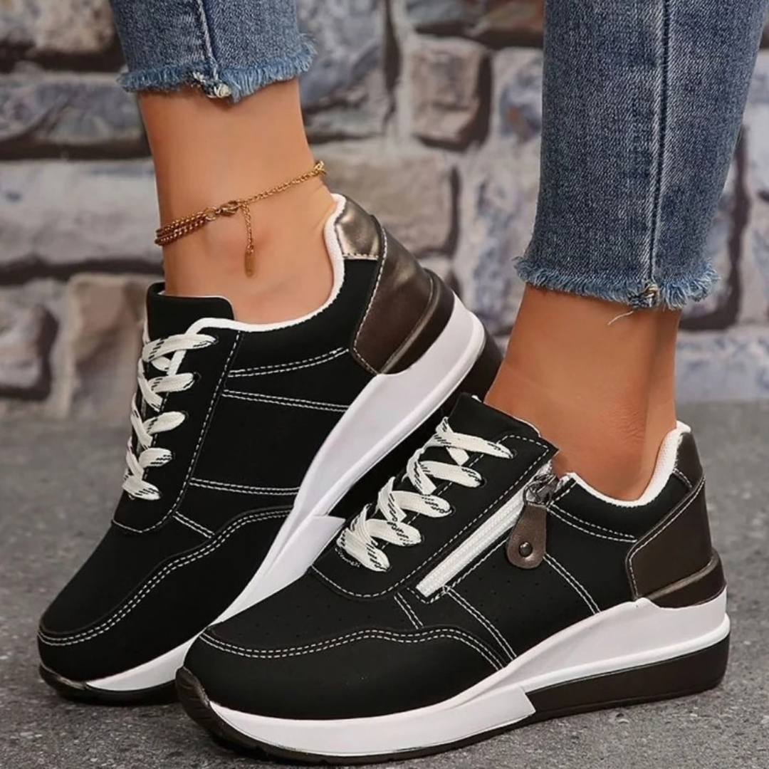 Liselotte | Damen Orthopädische Sneaker mit Plateau und Schnürschuh