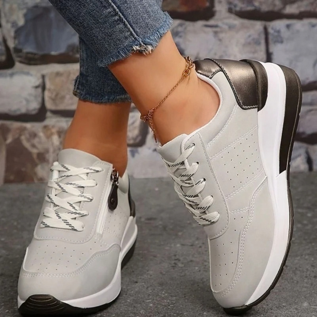 Liselotte | Damen Orthopädische Sneaker mit Plateau und Schnürschuh