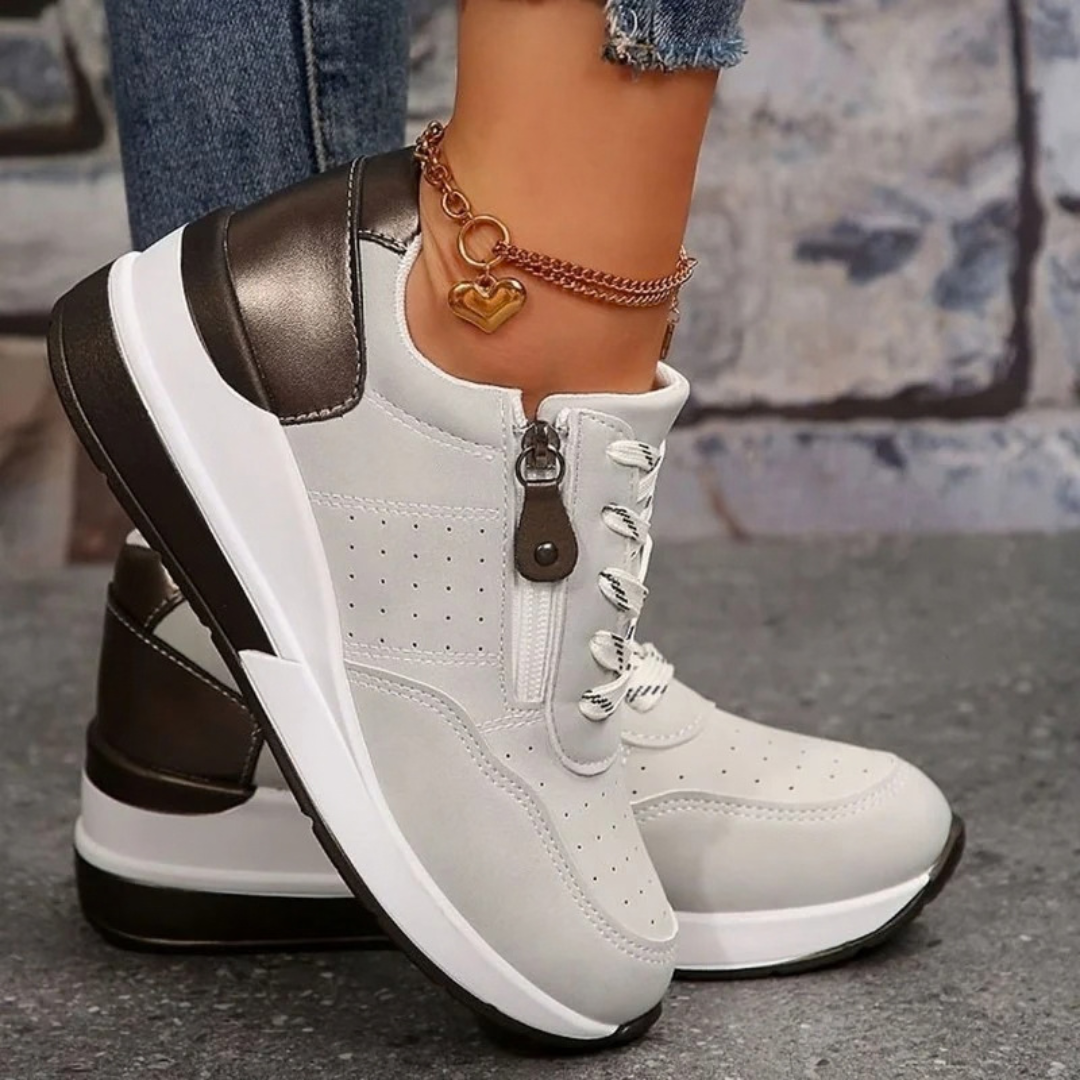 Liselotte | Damen Orthopädische Sneaker mit Plateau und Schnürschuh