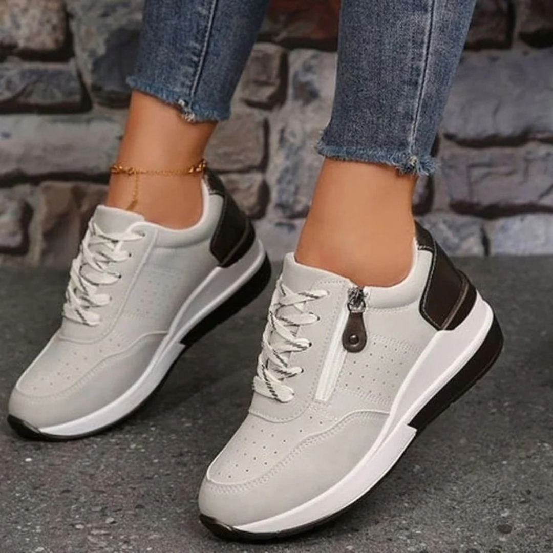 Liselotte | Damen Orthopädische Sneaker mit Plateau und Schnürschuh