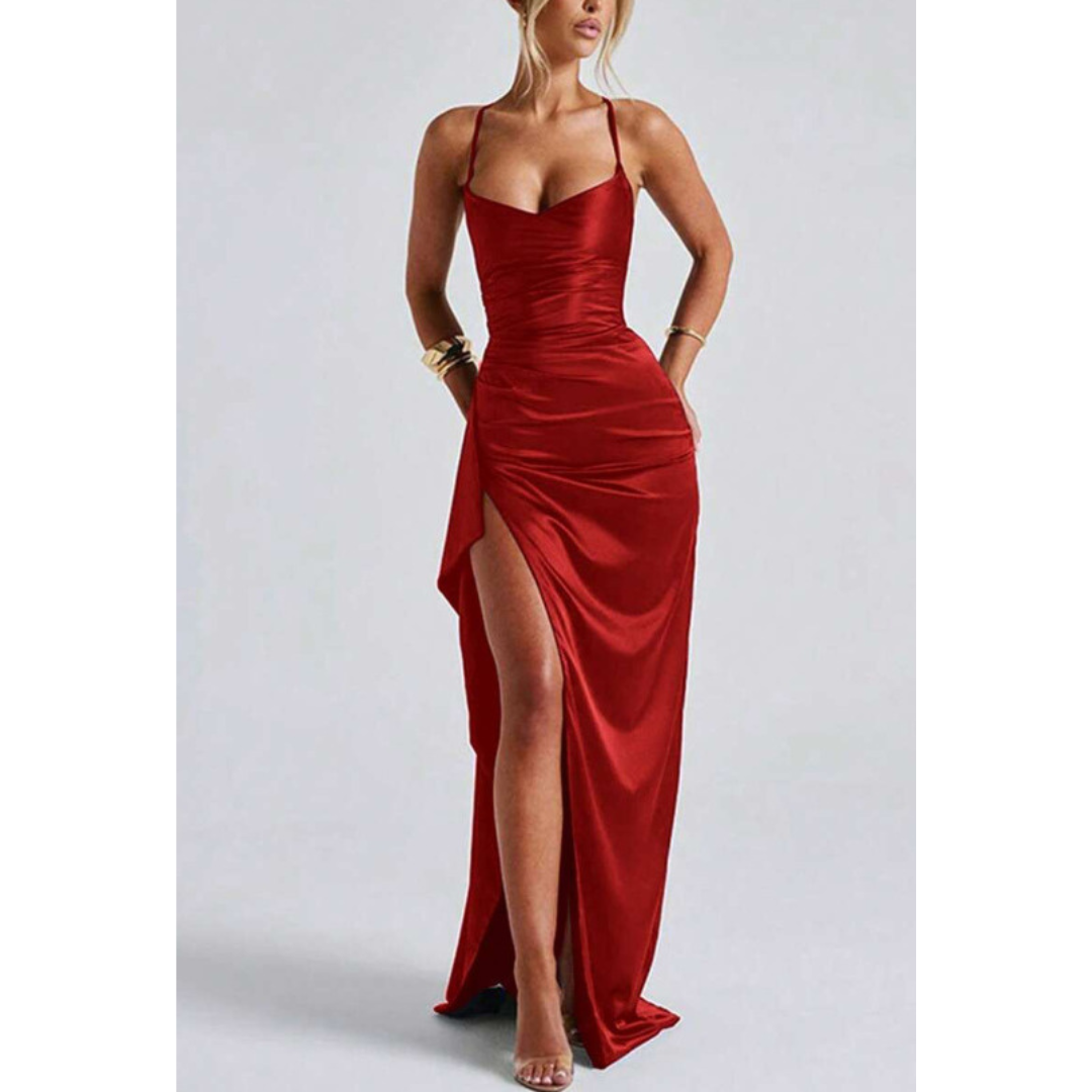 Liselotte | Damen Stilvolles Abend Maxikleid