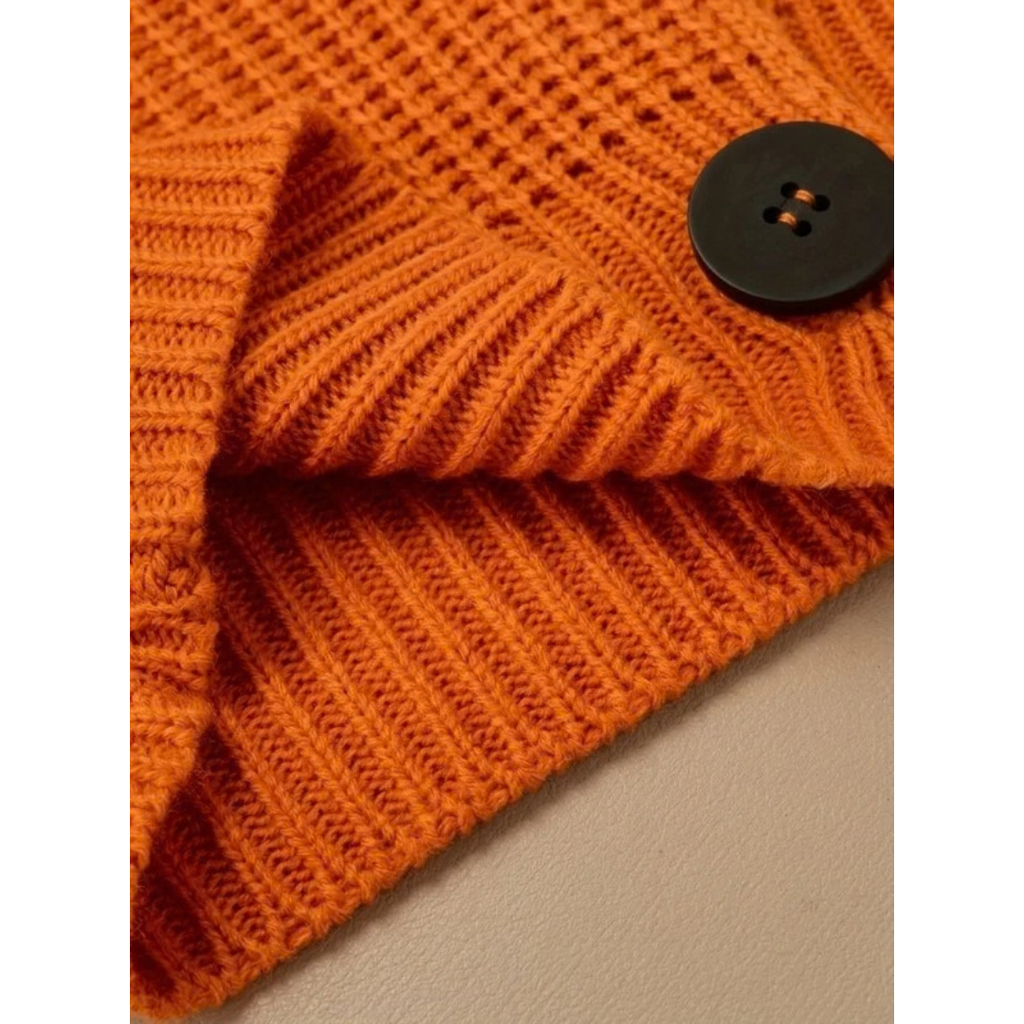 Livia | Damen Pullover mit Strickmuster und weitem Kragen