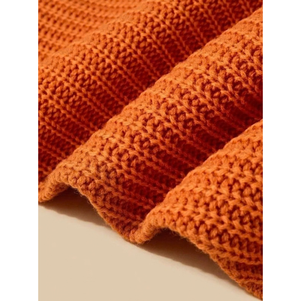 Livia | Damen Pullover mit Strickmuster und weitem Kragen