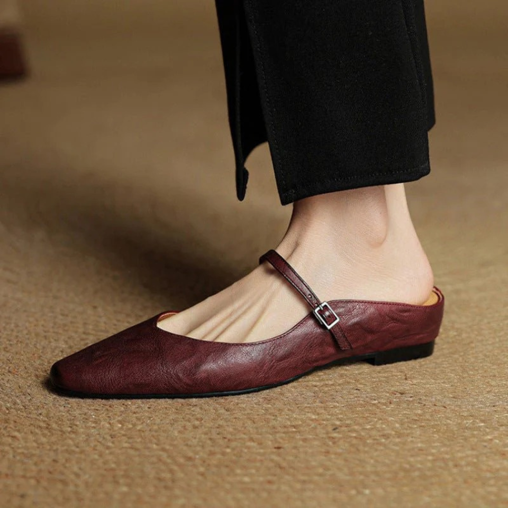 Elise | Stilvolle Damen Pantoletten mit Spitzer Form