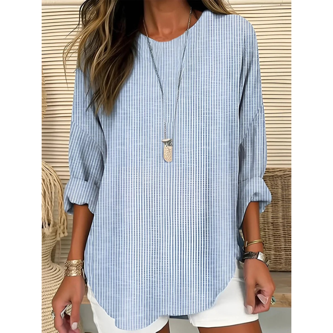 Lorelei | Damen Gestreifte Langarm Bluse