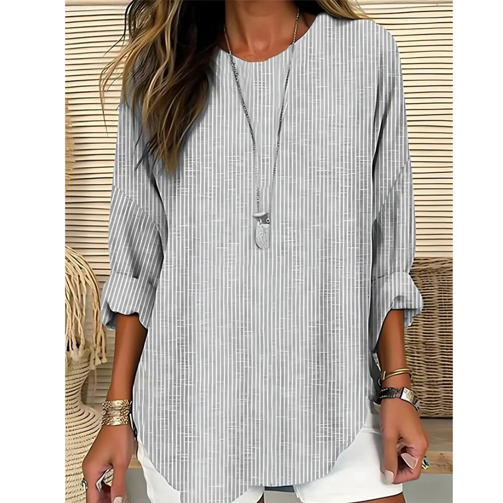 Lorelei | Damen Gestreifte Langarm Bluse