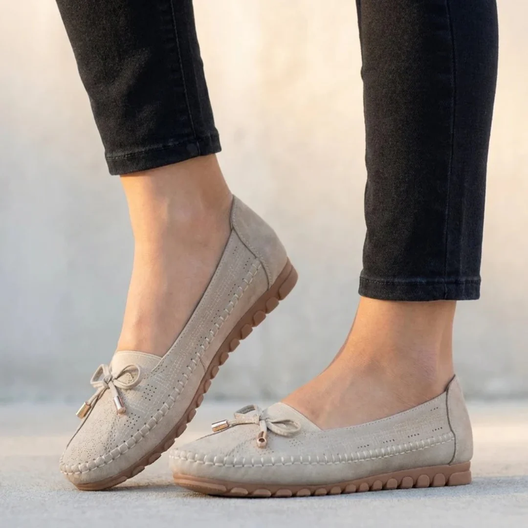 Lorelei | Damen Klassische Loafer Schuhe Perforiert