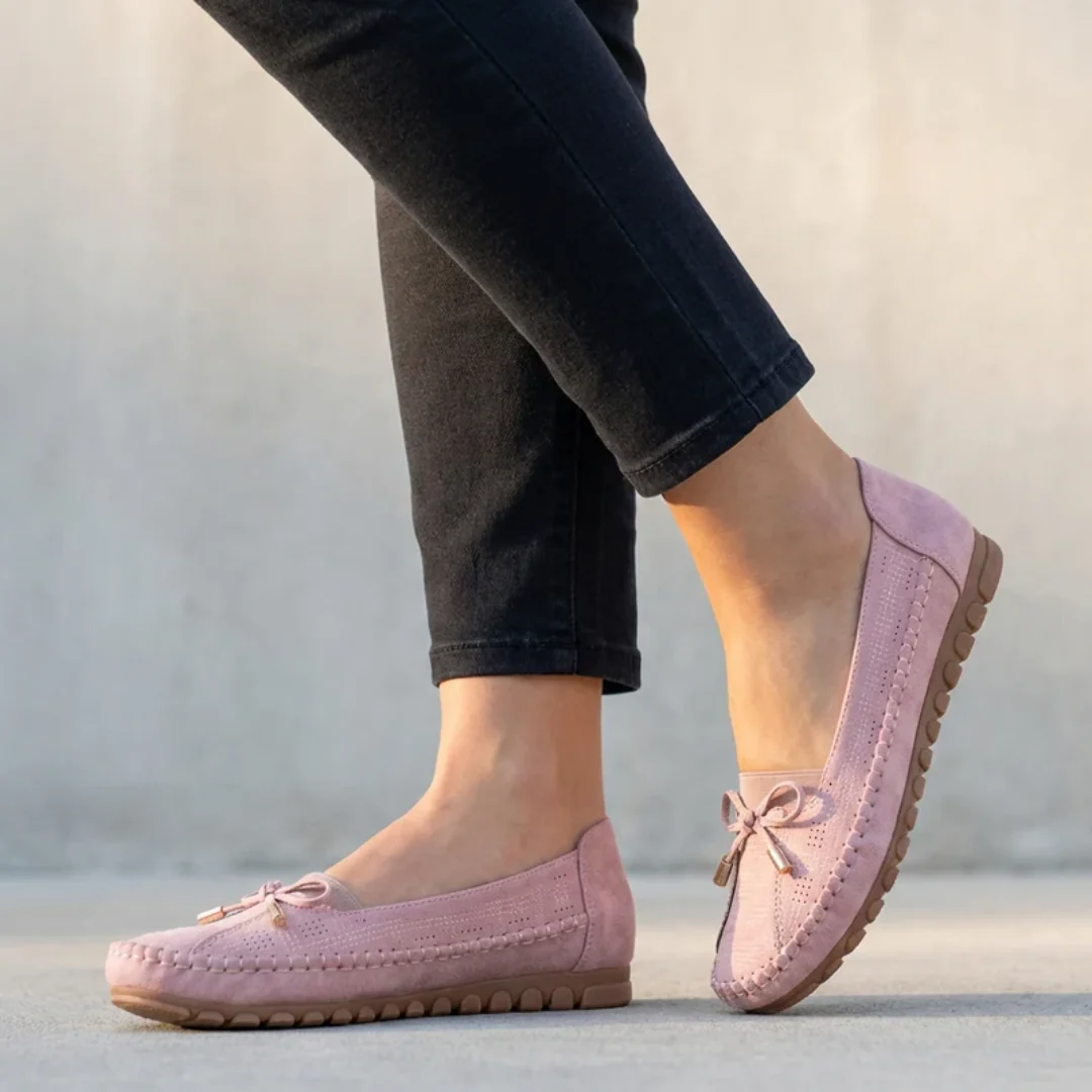 Lorelei | Damen Klassische Loafer Schuhe Perforiert