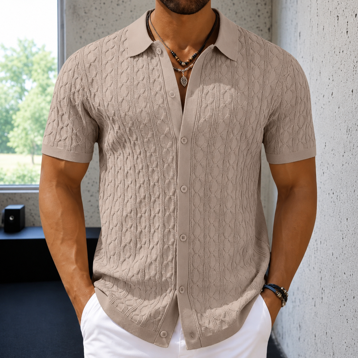 Lorenz | Herren Poloshirt Für Sommer Mit Knopfleiste