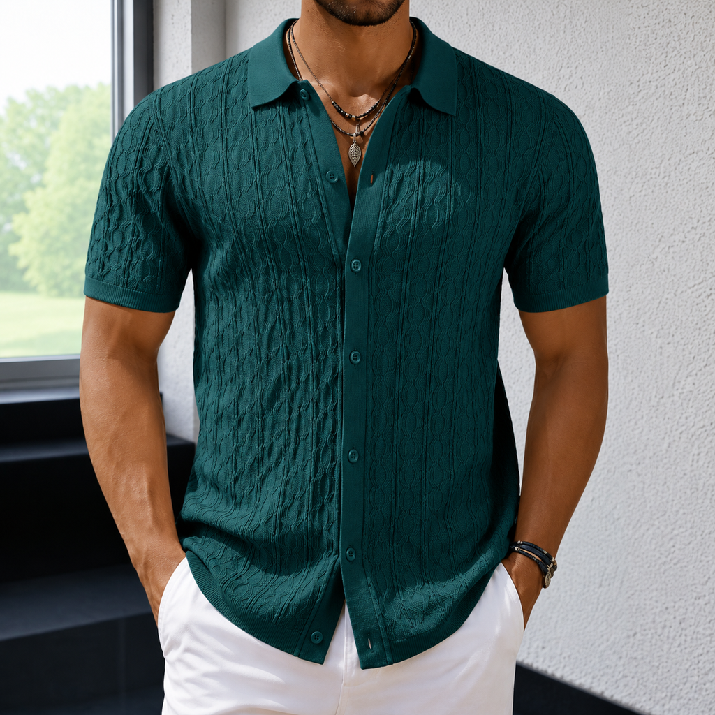 Lorenz | Herren Poloshirt Für Sommer Mit Knopfleiste