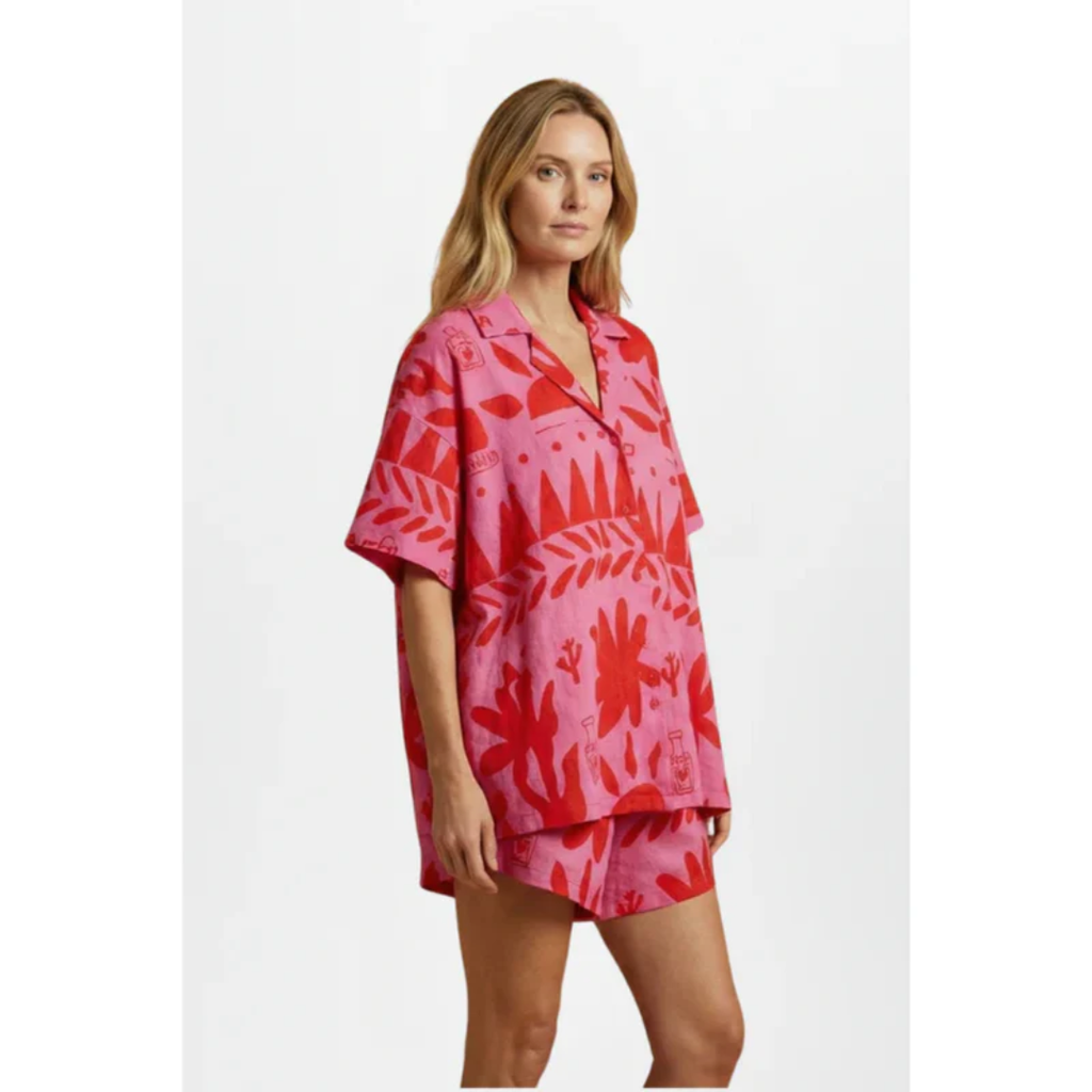 Lotta | Damen Zweiteiler Mit Shorts Kurzarm Für Strand