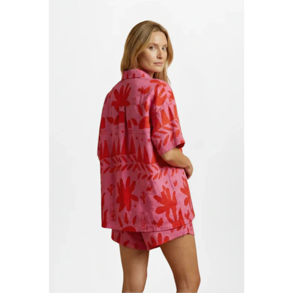 Lotta | Damen Zweiteiler Mit Shorts Kurzarm Für Strand