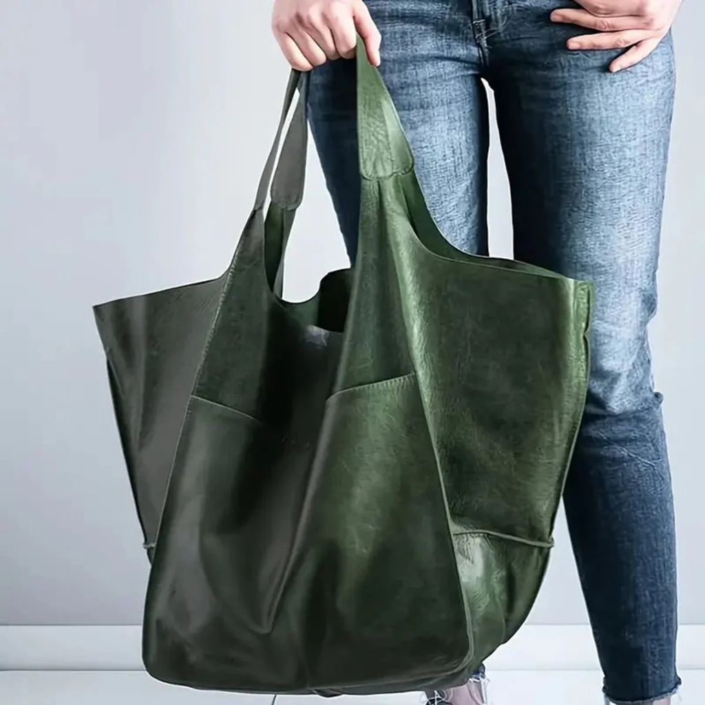 Lou | Damen Elegante Vegane Leder Tote Bag