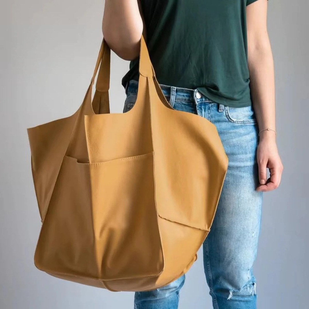 Lou | Damen Elegante Vegane Leder Tote Bag