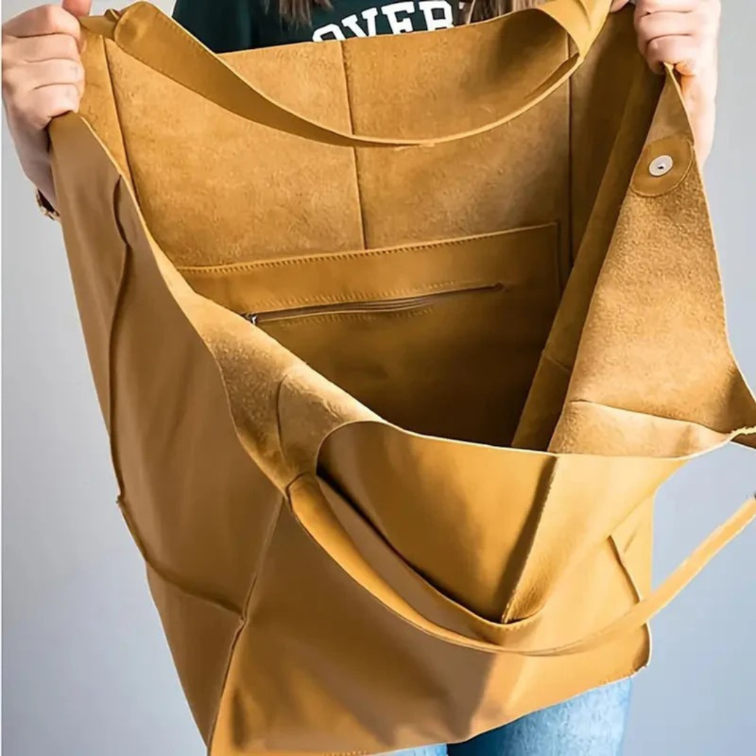 Lou | Damen Elegante Vegane Leder Tote Bag