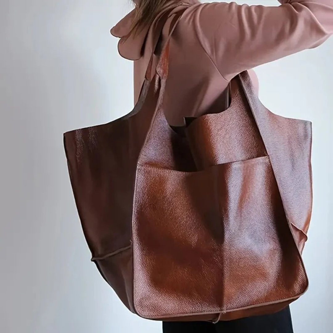 Lou | Damen Elegante Vegane Leder Tote Bag