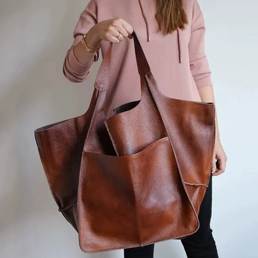 Lou | Damen Elegante Vegane Leder Tote Bag