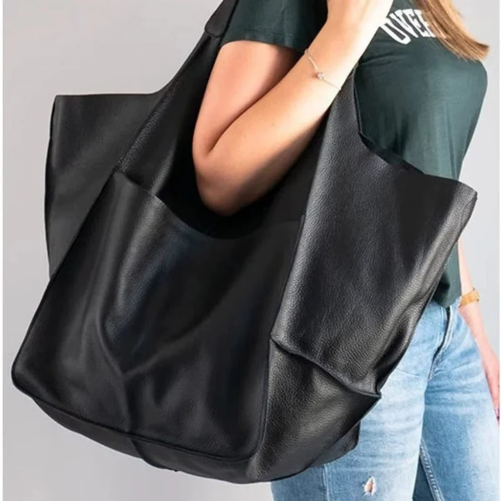 Lou | Damen Elegante Vegane Leder Tote Bag