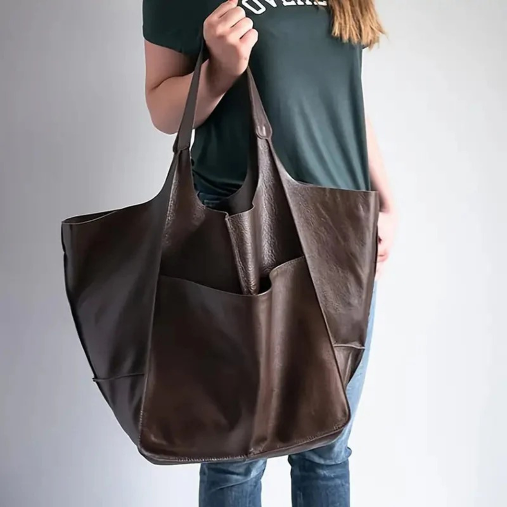 Lou | Damen Elegante Vegane Leder Tote Bag