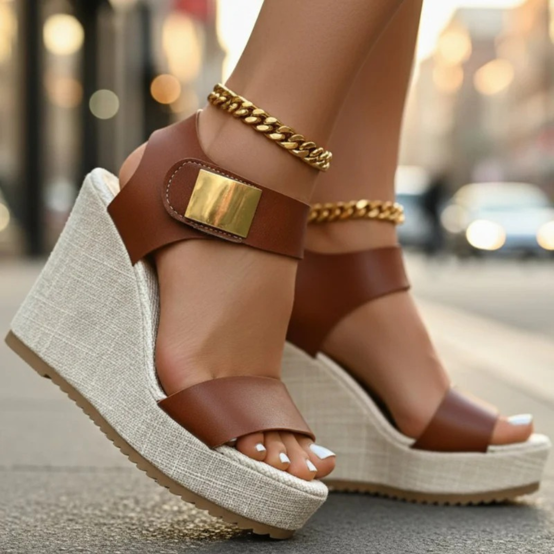 Lucia | Sommer Damen Sandalen mit Plateau für Den Alltag
