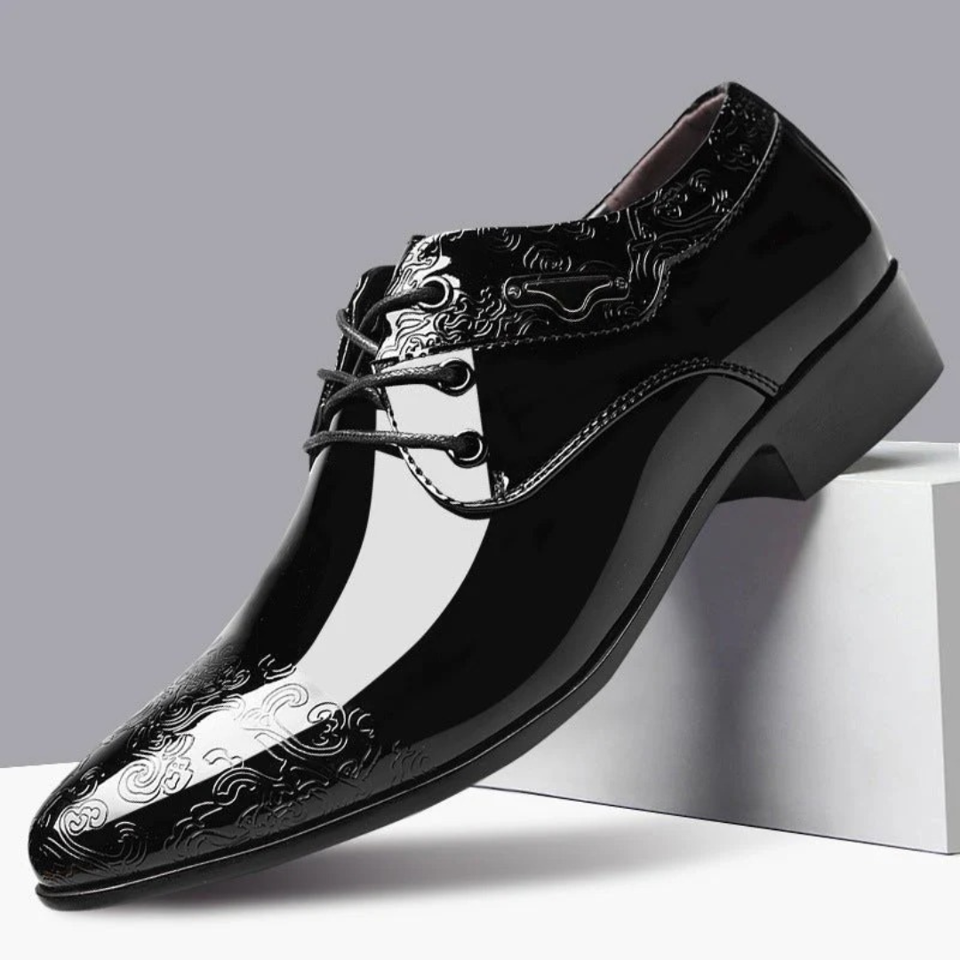 Ludwig | Herren Elegante Schwarze Schnürschuhe Derby