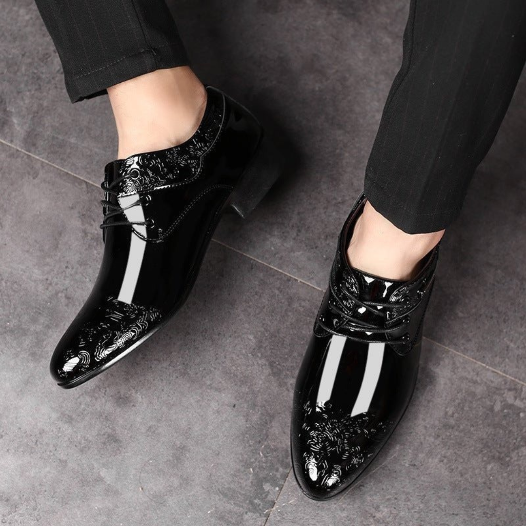 Ludwig | Herren Elegante Schwarze Schnürschuhe Derby