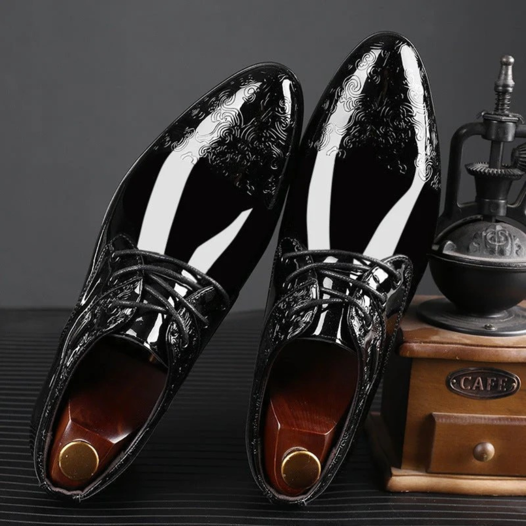 Ludwig | Herren Elegante Schwarze Schnürschuhe Derby