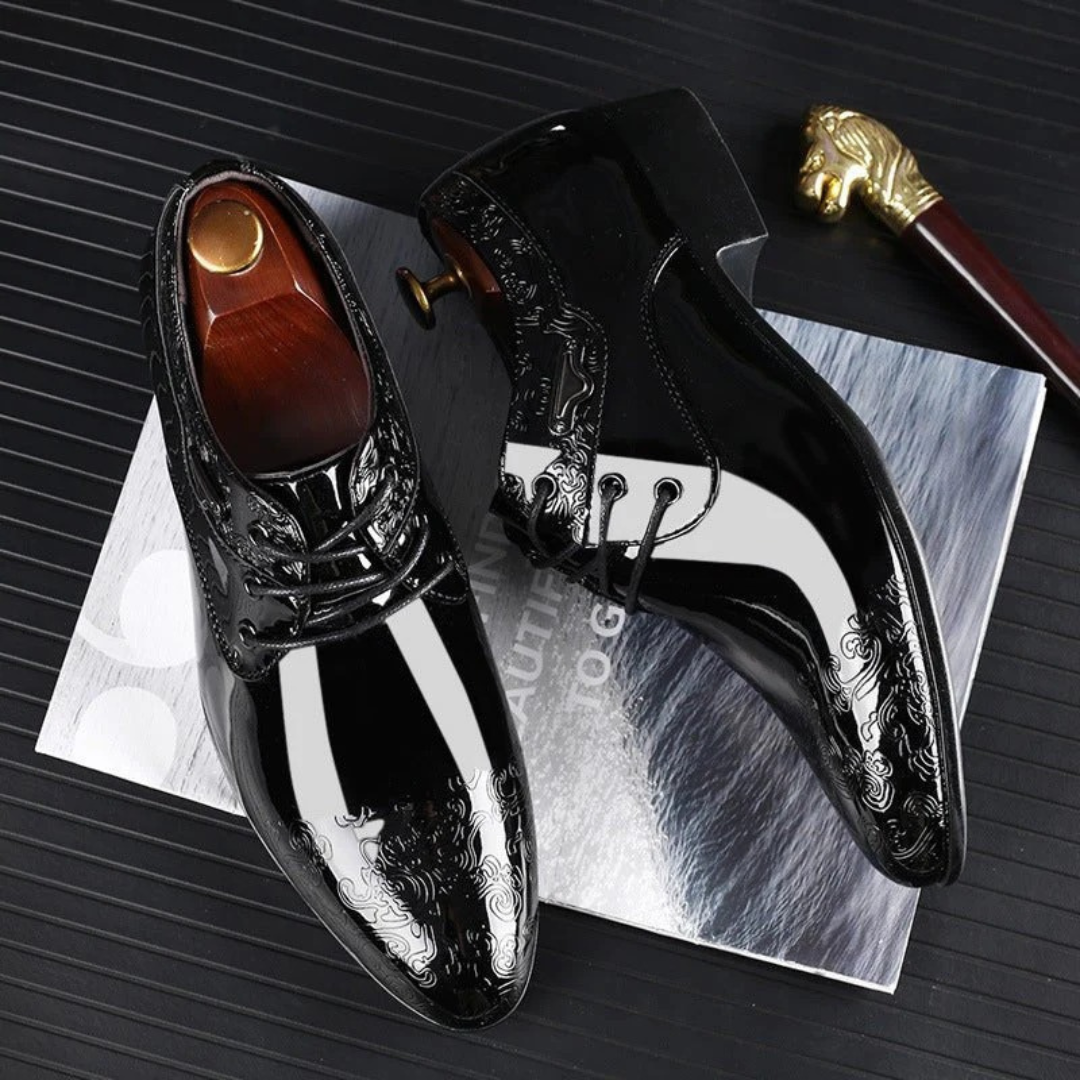 Ludwig | Herren Elegante Schwarze Schnürschuhe Derby