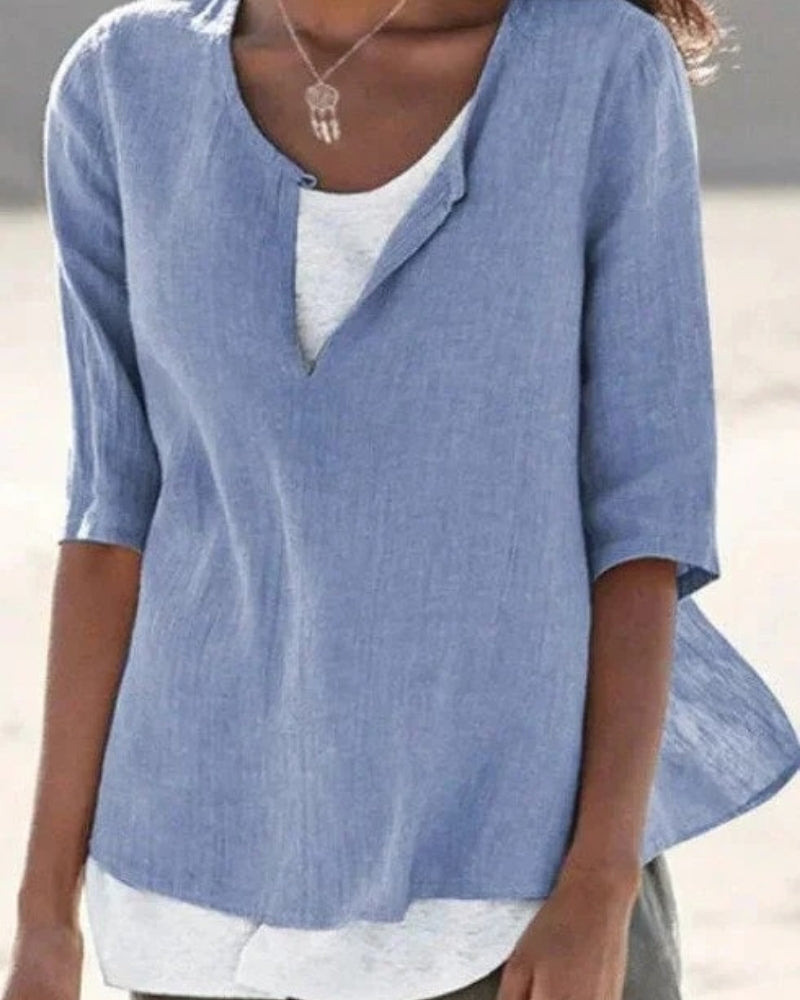 Luftige Bluse für Damen | Lagenlook