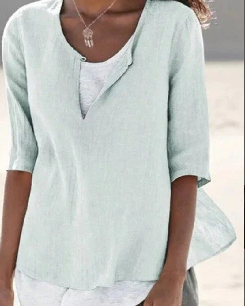 Luftige Bluse für Damen | Lagenlook