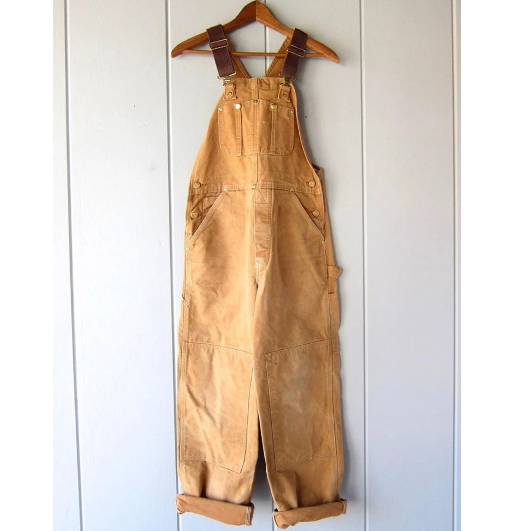 Luisa | Damen Bequeme Baumwoll Jumpsuit mit Trägern