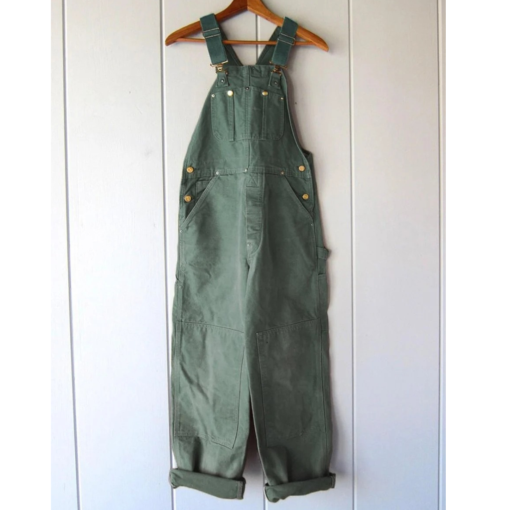 Luisa | Damen Bequeme Baumwoll Jumpsuit mit Trägern