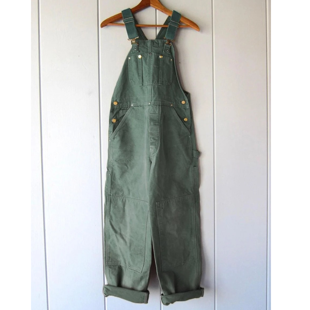 Luisa | Damen Bequeme Baumwoll Jumpsuit mit Trägern
