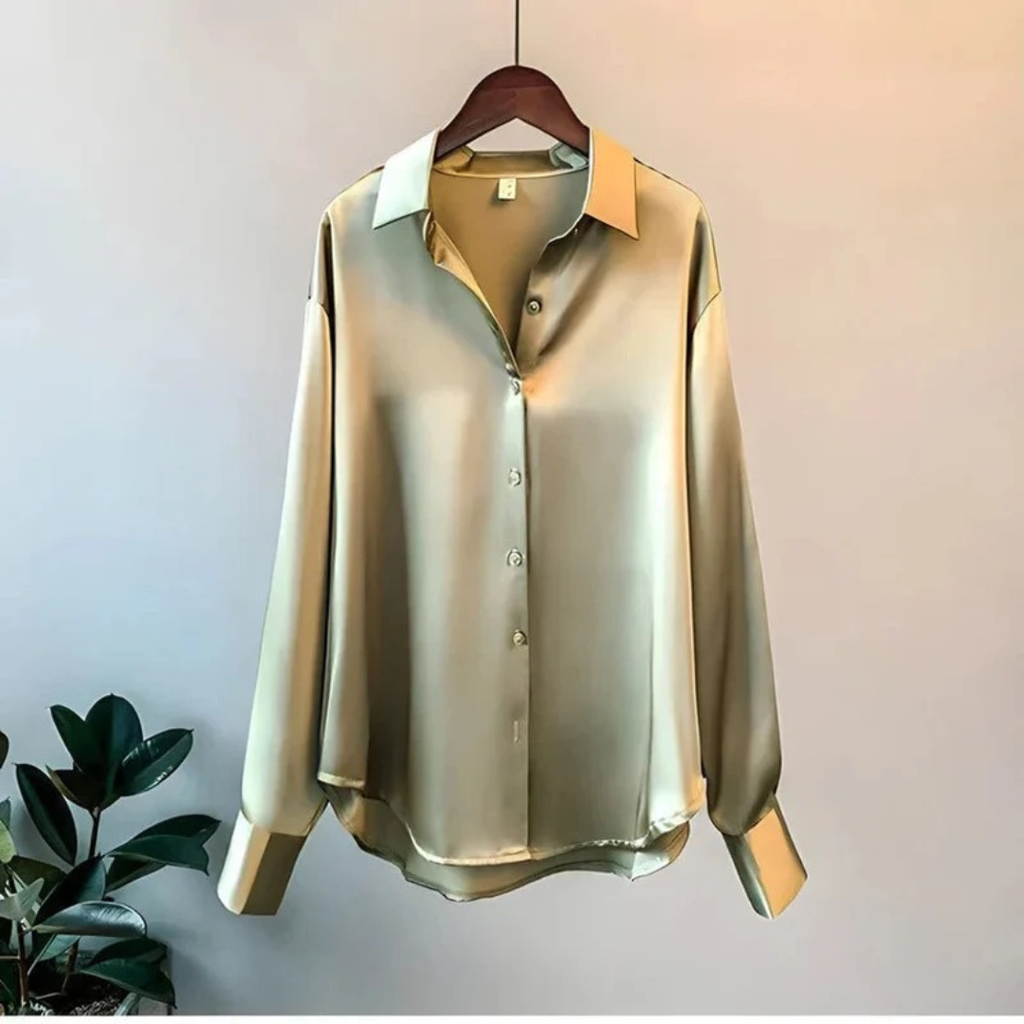 Luisa | Damen Klassische Langarm Bluse