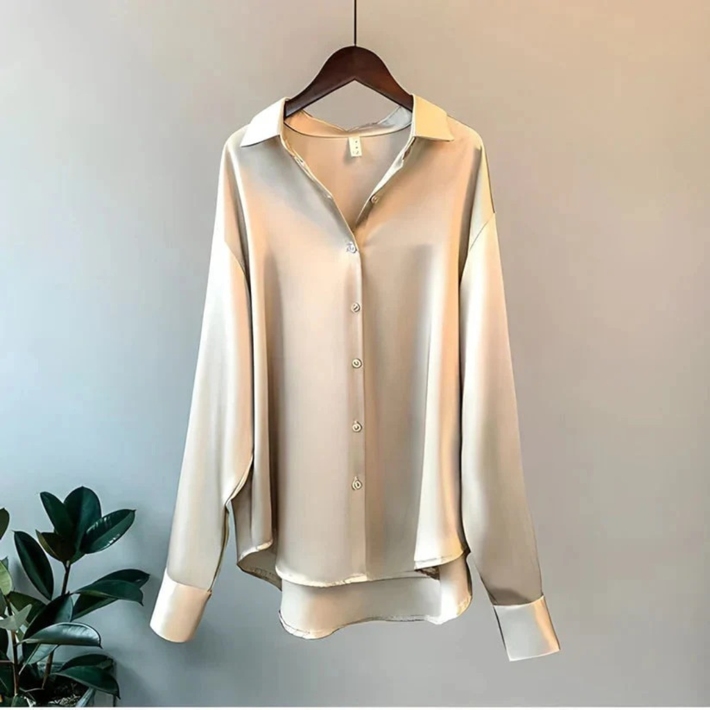 Luisa | Damen Klassische Langarm Bluse