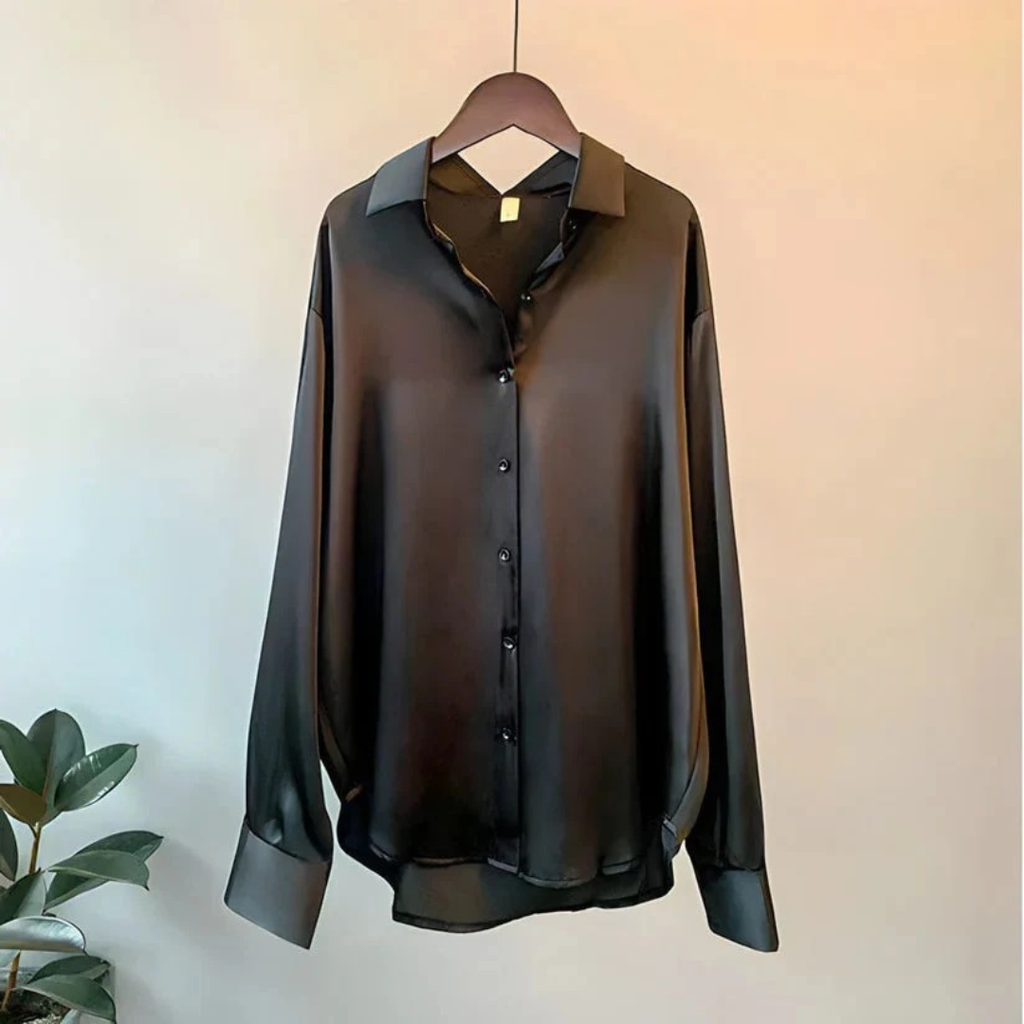Luisa | Damen Klassische Langarm Bluse