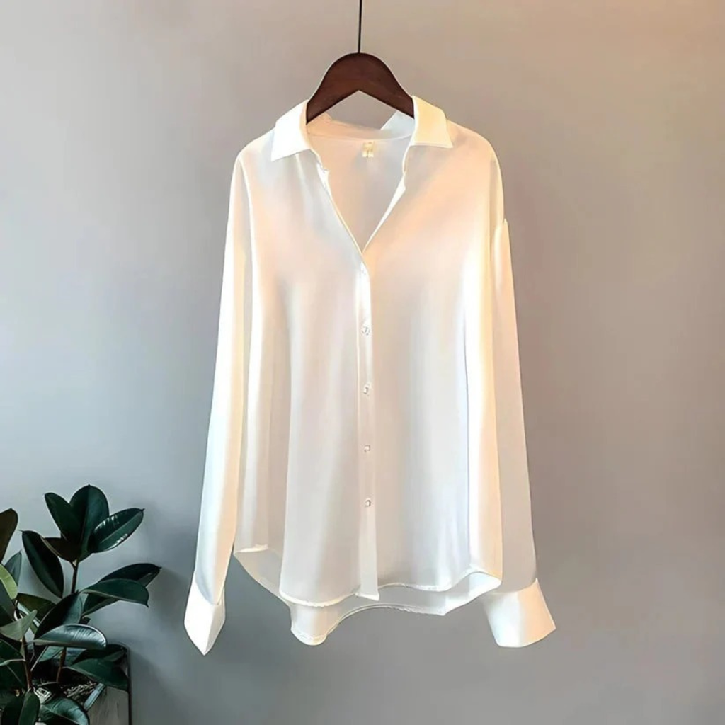 Luisa | Damen Klassische Langarm Bluse