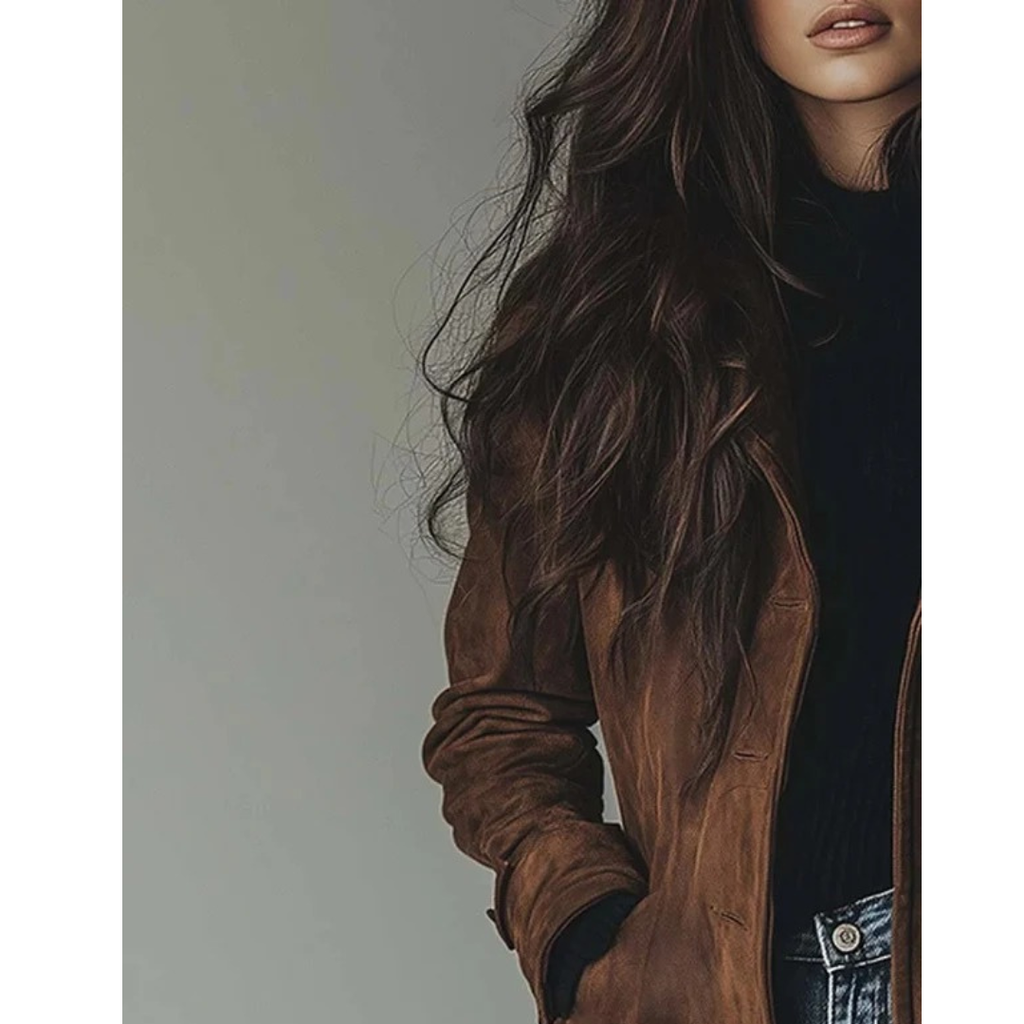Luisa | Damen Langer Trench Coat für Alltag