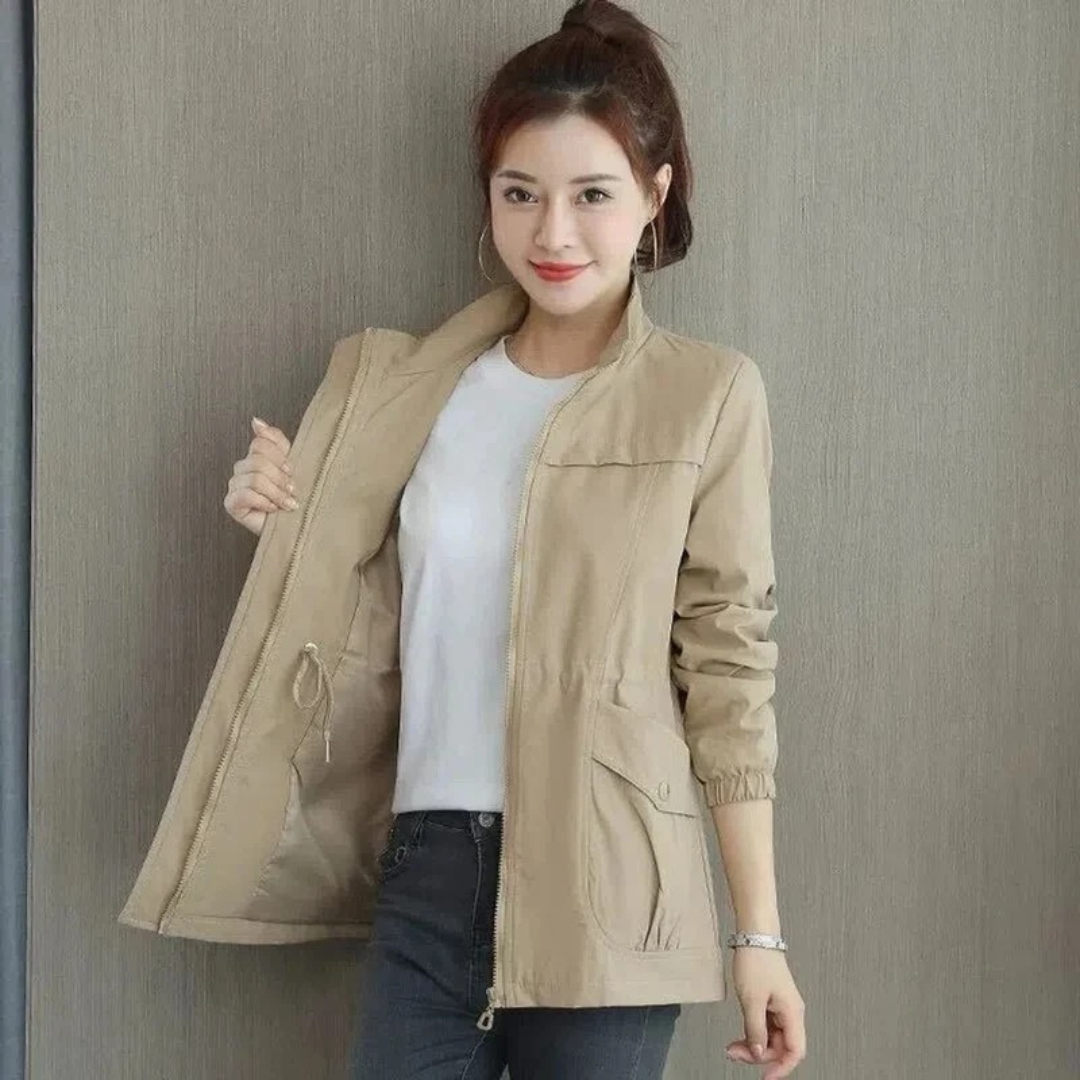 Luisa | Damen Leichte Übergangsjacke mit Reißverschluss