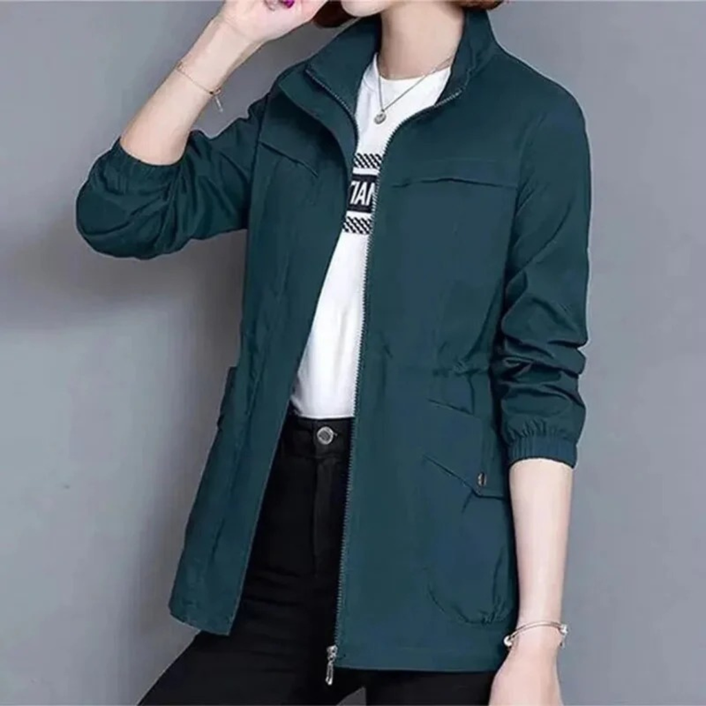 Luisa | Damen Leichte Übergangsjacke mit Reißverschluss