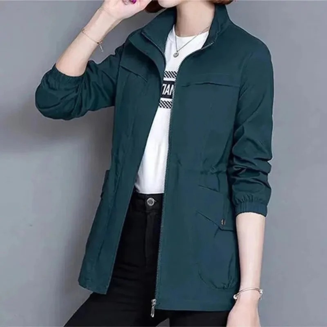 Luisa | Damen Leichte Übergangsjacke mit Reißverschluss