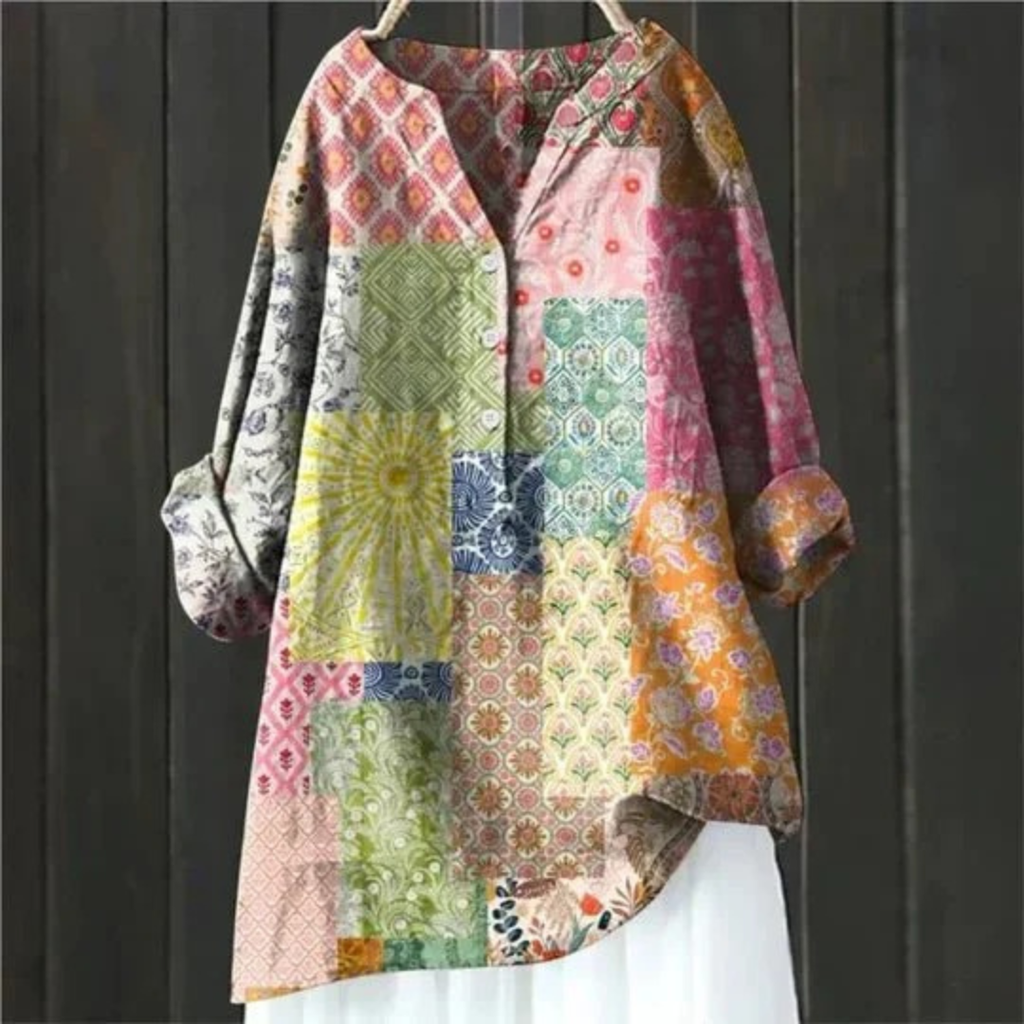 Lulu | Damen Florale Tunika Bluse
